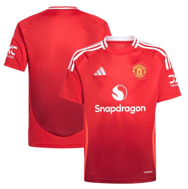 Men's Manchester United Custom 2024/25 Red Home Soccer Jersey